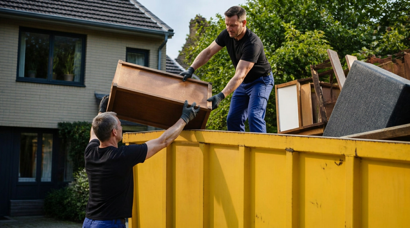 Team von Clean Advance bei einer Entrümpelung in Lüdenscheid